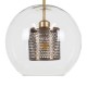 GloboStar® AVERY 00740 Μοντέρνο Κρεμαστό Φωτιστικό Οροφής Μονόφωτο 1 x E27 Διάφανο Γυάλινο με Χρυσό Μεταλλικό Πλέγμα Φ30 x Υ48cm GloboStar® AVERY 00740 Μοντέρνο Κρεμαστό Φωτιστικό Οροφής Μονόφωτο 1 x E27 Διάφανο Γυάλινο με Χρυσό Μεταλλικό Πλέγμα Φ30 x Υ48cm
