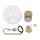 GloboStar® AVERY 00740 Μοντέρνο Κρεμαστό Φωτιστικό Οροφής Μονόφωτο 1 x E27 Διάφανο Γυάλινο με Χρυσό Μεταλλικό Πλέγμα Φ30 x Υ48cm GloboStar® AVERY 00740 Μοντέρνο Κρεμαστό Φωτιστικό Οροφής Μονόφωτο 1 x E27 Διάφανο Γυάλινο με Χρυσό Μεταλλικό Πλέγμα Φ30 x Υ48cm
