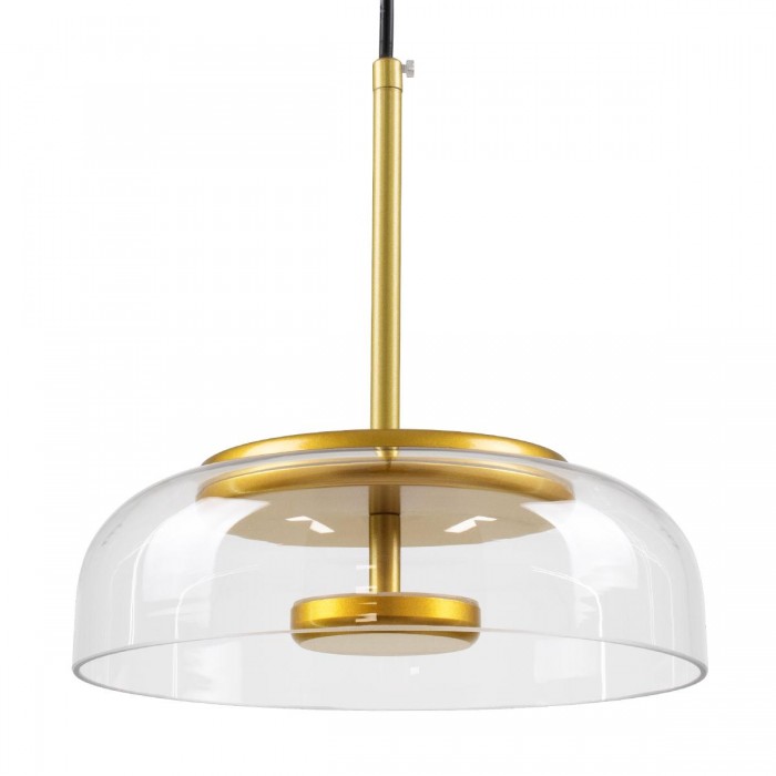 GloboStar® CHARLOTTE 00742 Μοντέρνο Κρεμαστό Φωτιστικό Οροφής Μονόφωτο Διάφανο Γυάλινο Χρυσό Μεταλλικό CREE LED 5W 500lm 180° AC 85-265V Θερμό Λευκό 2700K Φ23 x Υ23cm GloboStar® CHARLOTTE 00742 Μοντέρνο Κρεμαστό Φωτιστικό Οροφής Μονόφωτο Διάφανο Γυάλινο Χρυσό Μεταλλικό CREE LED 5W 500lm 180° AC 85-265V Θερμό Λευκό 2700K Φ23 x Υ23cm