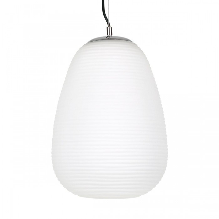 GloboStar® FREYA 00745 Μοντέρνο Κρεμαστό Φωτιστικό Οροφής Μονόφωτο 1 x E27 Λευκό Γυάλινο Φ24 x Υ35cm GloboStar® FREYA 00745 Μοντέρνο Κρεμαστό Φωτιστικό Οροφής Μονόφωτο 1 x E27 Λευκό Γυάλινο Φ24 x Υ35cm