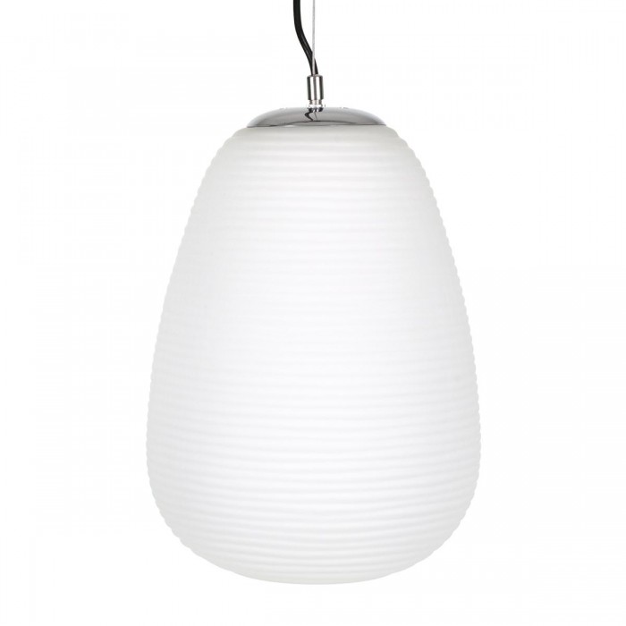 GloboStar® FREYA 00745 Μοντέρνο Κρεμαστό Φωτιστικό Οροφής Μονόφωτο 1 x E27 Λευκό Γυάλινο Φ24 x Υ35cm GloboStar® FREYA 00745 Μοντέρνο Κρεμαστό Φωτιστικό Οροφής Μονόφωτο 1 x E27 Λευκό Γυάλινο Φ24 x Υ35cm