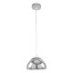 GloboStar® CRISTIN 00756 Μοντέρνο Κρεμαστό Φωτιστικό Οροφής Μονόφωτο 1 x G4 AC 230V Ασημί Νίκελ Γυάλινο Φ18 x Υ13cm GloboStar® CRISTIN 00756 Μοντέρνο Κρεμαστό Φωτιστικό Οροφής Μονόφωτο 1 x G4 AC 230V Ασημί Νίκελ Γυάλινο Φ18 x Υ13cm