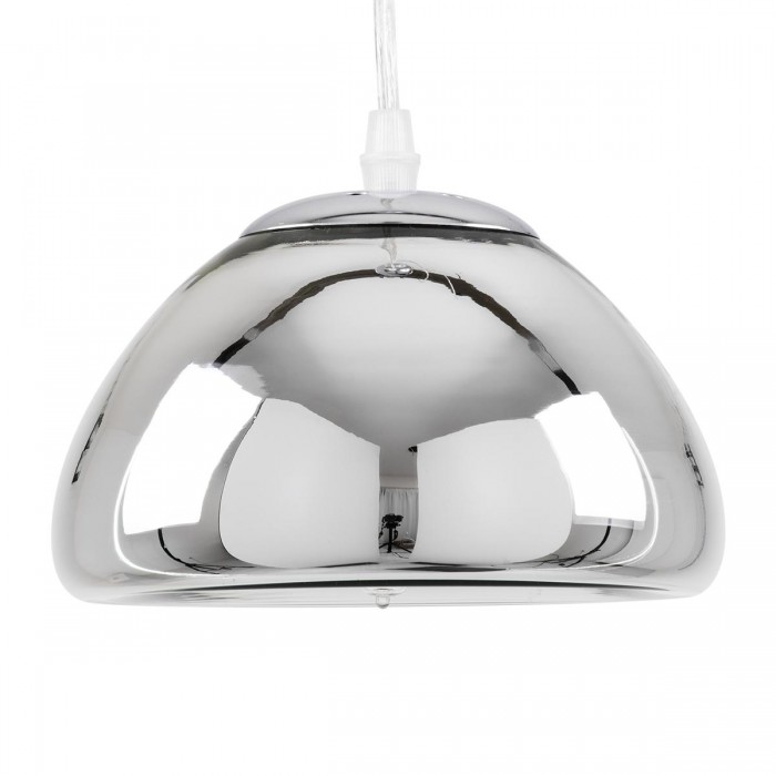 GloboStar® CRISTIN 00756 Μοντέρνο Κρεμαστό Φωτιστικό Οροφής Μονόφωτο 1 x G4 AC 230V Ασημί Νίκελ Γυάλινο Φ18 x Υ13cm GloboStar® CRISTIN 00756 Μοντέρνο Κρεμαστό Φωτιστικό Οροφής Μονόφωτο 1 x G4 AC 230V Ασημί Νίκελ Γυάλινο Φ18 x Υ13cm
