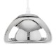 GloboStar® CRISTIN 00756 Μοντέρνο Κρεμαστό Φωτιστικό Οροφής Μονόφωτο 1 x G4 AC 230V Ασημί Νίκελ Γυάλινο Φ18 x Υ13cm GloboStar® CRISTIN 00756 Μοντέρνο Κρεμαστό Φωτιστικό Οροφής Μονόφωτο 1 x G4 AC 230V Ασημί Νίκελ Γυάλινο Φ18 x Υ13cm