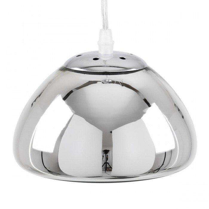 GloboStar® CRISTIN 00756 Μοντέρνο Κρεμαστό Φωτιστικό Οροφής Μονόφωτο 1 x G4 AC 230V Ασημί Νίκελ Γυάλινο Φ18 x Υ13cm GloboStar® CRISTIN 00756 Μοντέρνο Κρεμαστό Φωτιστικό Οροφής Μονόφωτο 1 x G4 AC 230V Ασημί Νίκελ Γυάλινο Φ18 x Υ13cm