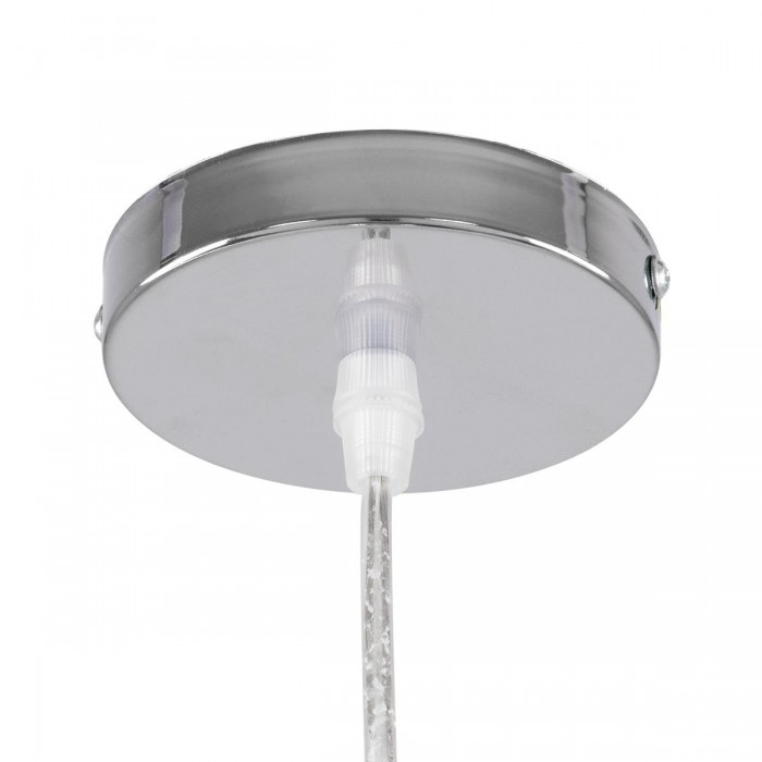 GloboStar® CRISTIN 00756 Μοντέρνο Κρεμαστό Φωτιστικό Οροφής Μονόφωτο 1 x G4 AC 230V Ασημί Νίκελ Γυάλινο Φ18 x Υ13cm GloboStar® CRISTIN 00756 Μοντέρνο Κρεμαστό Φωτιστικό Οροφής Μονόφωτο 1 x G4 AC 230V Ασημί Νίκελ Γυάλινο Φ18 x Υ13cm