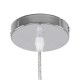 GloboStar® CRISTIN 00756 Μοντέρνο Κρεμαστό Φωτιστικό Οροφής Μονόφωτο 1 x G4 AC 230V Ασημί Νίκελ Γυάλινο Φ18 x Υ13cm GloboStar® CRISTIN 00756 Μοντέρνο Κρεμαστό Φωτιστικό Οροφής Μονόφωτο 1 x G4 AC 230V Ασημί Νίκελ Γυάλινο Φ18 x Υ13cm