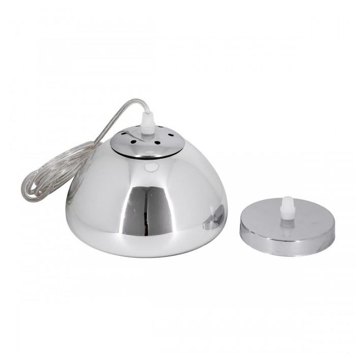 GloboStar® CRISTIN 00756 Μοντέρνο Κρεμαστό Φωτιστικό Οροφής Μονόφωτο 1 x G4 AC 230V Ασημί Νίκελ Γυάλινο Φ18 x Υ13cm GloboStar® CRISTIN 00756 Μοντέρνο Κρεμαστό Φωτιστικό Οροφής Μονόφωτο 1 x G4 AC 230V Ασημί Νίκελ Γυάλινο Φ18 x Υ13cm