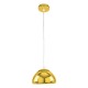 GloboStar® CRISTIN 00757 Μοντέρνο Κρεμαστό Φωτιστικό Οροφής Μονόφωτο 1 x G4 AC 230V Χρυσό Γυάλινο Φ18 x Υ13cm GloboStar® CRISTIN 00757 Μοντέρνο Κρεμαστό Φωτιστικό Οροφής Μονόφωτο 1 x G4 AC 230V Χρυσό Γυάλινο Φ18 x Υ13cm