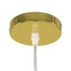 GloboStar® CRISTIN 00757 Μοντέρνο Κρεμαστό Φωτιστικό Οροφής Μονόφωτο 1 x G4 AC 230V Χρυσό Γυάλινο Φ18 x Υ13cm GloboStar® CRISTIN 00757 Μοντέρνο Κρεμαστό Φωτιστικό Οροφής Μονόφωτο 1 x G4 AC 230V Χρυσό Γυάλινο Φ18 x Υ13cm