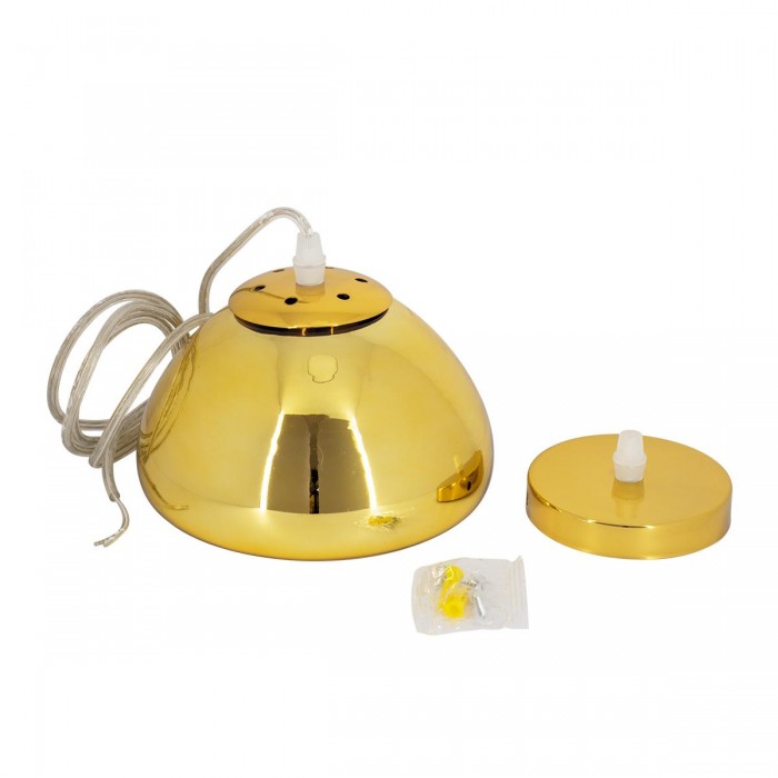 GloboStar® CRISTIN 00757 Μοντέρνο Κρεμαστό Φωτιστικό Οροφής Μονόφωτο 1 x G4 AC 230V Χρυσό Γυάλινο Φ18 x Υ13cm GloboStar® CRISTIN 00757 Μοντέρνο Κρεμαστό Φωτιστικό Οροφής Μονόφωτο 1 x G4 AC 230V Χρυσό Γυάλινο Φ18 x Υ13cm