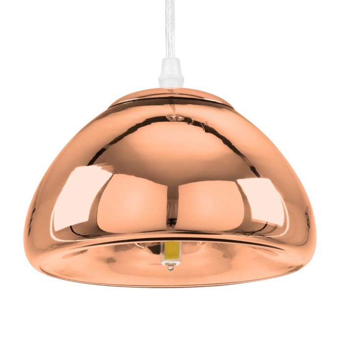GloboStar® CRISTIN 00758 Μοντέρνο Κρεμαστό Φωτιστικό Οροφής Μονόφωτο 1 x G4 AC 230V Χάλκινο Γυάλινο Φ18 x Υ13cm GloboStar® CRISTIN 00758 Μοντέρνο Κρεμαστό Φωτιστικό Οροφής Μονόφωτο 1 x G4 AC 230V Χάλκινο Γυάλινο Φ18 x Υ13cm