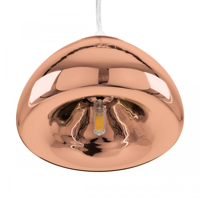 GloboStar® CRISTIN 00758 Μοντέρνο Κρεμαστό Φωτιστικό Οροφής Μονόφωτο 1 x G4 AC 230V Χάλκινο Γυάλινο Φ18 x Υ13cm GloboStar® CRISTIN 00758 Μοντέρνο Κρεμαστό Φωτιστικό Οροφής Μονόφωτο 1 x G4 AC 230V Χάλκινο Γυάλινο Φ18 x Υ13cm