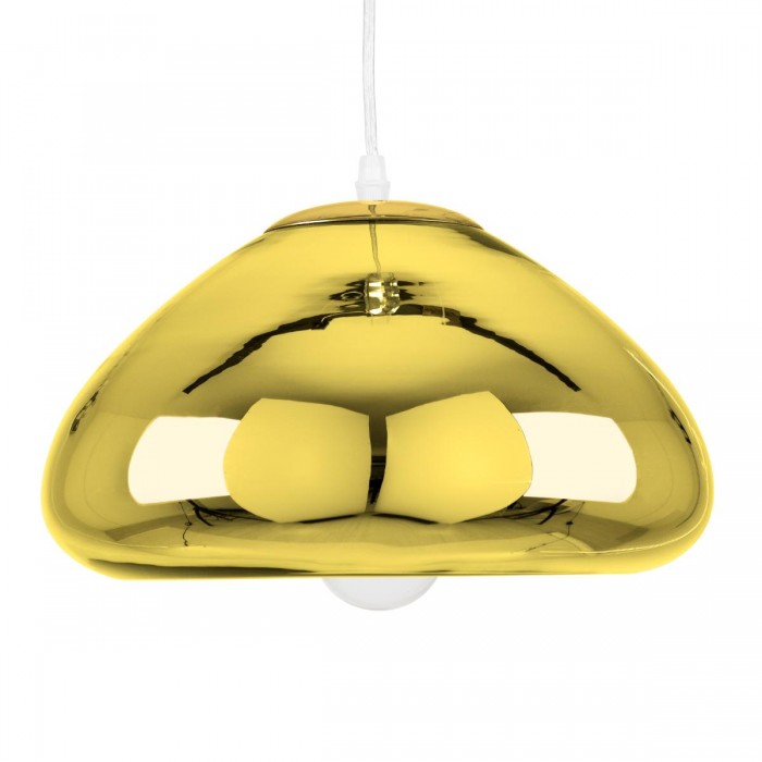 GloboStar® CRISTIN 00760 Μοντέρνο Κρεμαστό Φωτιστικό Οροφής Μονόφωτο 1 x E27 Χρυσό Γυάλινο Φ30 x Υ19cm GloboStar® CRISTIN 00760 Μοντέρνο Κρεμαστό Φωτιστικό Οροφής Μονόφωτο 1 x E27 Χρυσό Γυάλινο Φ30 x Υ19cm
