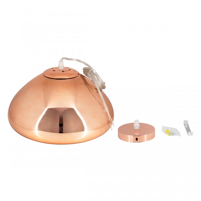 GloboStar® CRISTIN 00761 Μοντέρνο Κρεμαστό Φωτιστικό Οροφής Μονόφωτο 1 x E27 Χάλκινο Γυάλινο Φ30 x Υ19cm GloboStar® CRISTIN 00761 Μοντέρνο Κρεμαστό Φωτιστικό Οροφής Μονόφωτο 1 x E27 Χάλκινο Γυάλινο Φ30 x Υ19cm