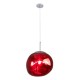 GloboStar® DIXAR 00763 Μοντέρνο Κρεμαστό Φωτιστικό Οροφής Μονόφωτο 1 x E27 Γυάλινο Κόκκινο Φ36 x Υ45cm GloboStar® DIXAR 00763 Μοντέρνο Κρεμαστό Φωτιστικό Οροφής Μονόφωτο 1 x E27 Γυάλινο Κόκκινο Φ36 x Υ45cm