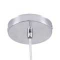 GloboStar® DIXAR 00763 Μοντέρνο Κρεμαστό Φωτιστικό Οροφής Μονόφωτο 1 x E27 Γυάλινο Κόκκινο Φ36 x Υ45cm