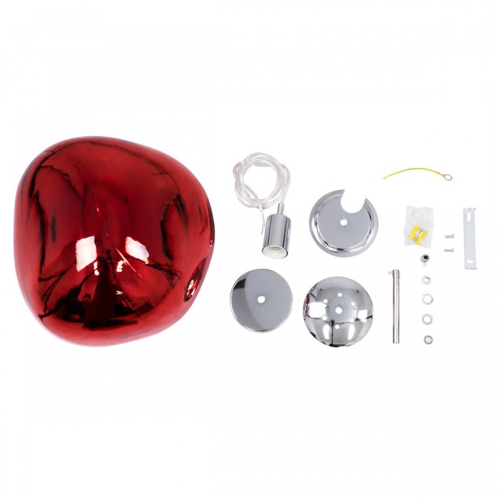 GloboStar® DIXAR 00763 Μοντέρνο Κρεμαστό Φωτιστικό Οροφής Μονόφωτο 1 x E27 Γυάλινο Κόκκινο Φ36 x Υ45cm GloboStar® DIXAR 00763 Μοντέρνο Κρεμαστό Φωτιστικό Οροφής Μονόφωτο 1 x E27 Γυάλινο Κόκκινο Φ36 x Υ45cm