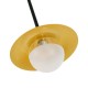 GloboStar® JOLIET 00778 Μοντέρνο Φωτιστικό Οροφής Δίφωτο 2 x G9 AC 230V Μαύρο - Χρυσό Μεταλλικό Πλέγμα Μ93 x Π20 x Υ100cm