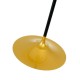 GloboStar® JOLIET 00780 Μοντέρνο Φωτιστικό Οροφής Πολύφωτο 6 x G9 AC 230V Μαύρο - Χρυσό Μεταλλικό Πλέγμα Φ93 x Υ87cm