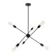 GloboStar® ZANE 00784 Μοντέρνο Φωτιστικό Οροφής Πολύφωτο Μαύρο Μεταλλικό Ράγα Φ70 x Y100cm GloboStar® ZANE 00784 Μοντέρνο Φωτιστικό Οροφής Πολύφωτο Μαύρο Μεταλλικό Ράγα Φ70 x Y100cm