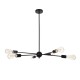 GloboStar® ZANE 00784 Μοντέρνο Φωτιστικό Οροφής Πολύφωτο Μαύρο Μεταλλικό Ράγα Φ70 x Y100cm GloboStar® ZANE 00784 Μοντέρνο Φωτιστικό Οροφής Πολύφωτο Μαύρο Μεταλλικό Ράγα Φ70 x Y100cm