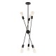 GloboStar® ZANE 00784 Μοντέρνο Φωτιστικό Οροφής Πολύφωτο Μαύρο Μεταλλικό Ράγα Φ70 x Y100cm GloboStar® ZANE 00784 Μοντέρνο Φωτιστικό Οροφής Πολύφωτο Μαύρο Μεταλλικό Ράγα Φ70 x Y100cm