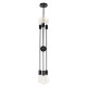 GloboStar® ZANE 00784 Μοντέρνο Φωτιστικό Οροφής Πολύφωτο Μαύρο Μεταλλικό Ράγα Φ70 x Y100cm GloboStar® ZANE 00784 Μοντέρνο Φωτιστικό Οροφής Πολύφωτο Μαύρο Μεταλλικό Ράγα Φ70 x Y100cm