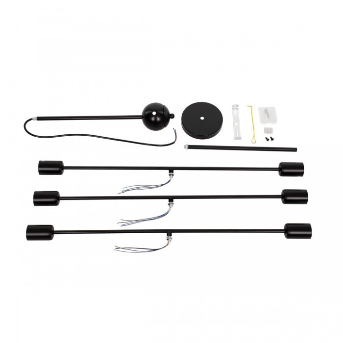 GloboStar® ZANE 00784 Μοντέρνο Φωτιστικό Οροφής Πολύφωτο Μαύρο Μεταλλικό Ράγα Φ70 x Y100cm GloboStar® ZANE 00784 Μοντέρνο Φωτιστικό Οροφής Πολύφωτο Μαύρο Μεταλλικό Ράγα Φ70 x Y100cm