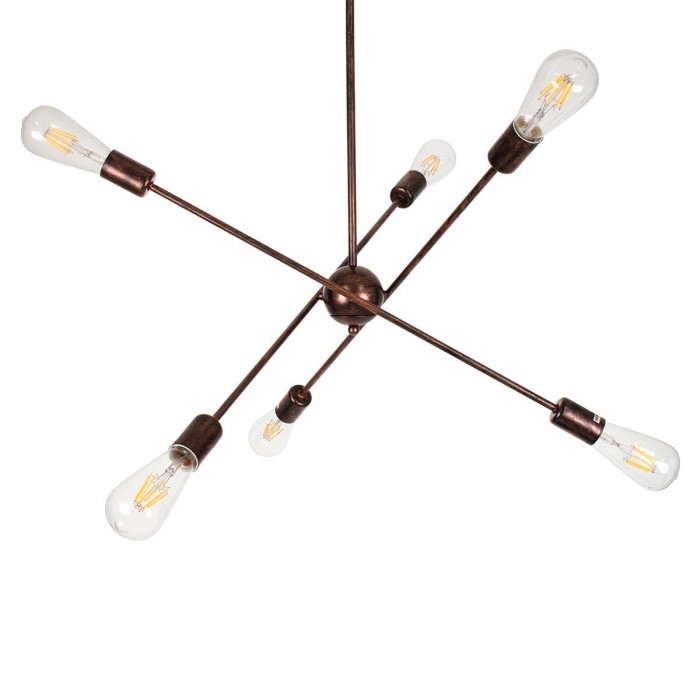 GloboStar® ZANE 00785 Μοντέρνο Φωτιστικό Οροφής Πολύφωτο Χάλκινο Μεταλλικό Ράγα Φ70 x Y100cm GloboStar® ZANE 00785 Μοντέρνο Φωτιστικό Οροφής Πολύφωτο Χάλκινο Μεταλλικό Ράγα Φ70 x Y100cm