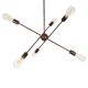 GloboStar® ZANE 00785 Μοντέρνο Φωτιστικό Οροφής Πολύφωτο Χάλκινο Μεταλλικό Ράγα Φ70 x Y100cm GloboStar® ZANE 00785 Μοντέρνο Φωτιστικό Οροφής Πολύφωτο Χάλκινο Μεταλλικό Ράγα Φ70 x Y100cm