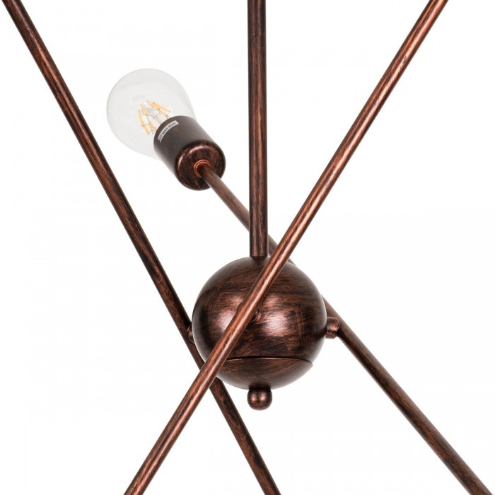 GloboStar® ZANE 00785 Μοντέρνο Φωτιστικό Οροφής Πολύφωτο Χάλκινο Μεταλλικό Ράγα Φ70 x Y100cm GloboStar® ZANE 00785 Μοντέρνο Φωτιστικό Οροφής Πολύφωτο Χάλκινο Μεταλλικό Ράγα Φ70 x Y100cm