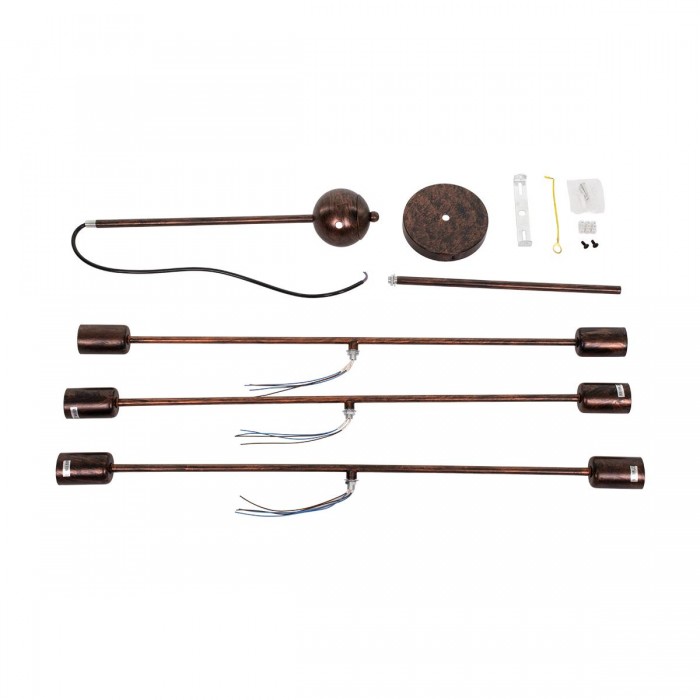 GloboStar® ZANE 00785 Μοντέρνο Φωτιστικό Οροφής Πολύφωτο Χάλκινο Μεταλλικό Ράγα Φ70 x Y100cm GloboStar® ZANE 00785 Μοντέρνο Φωτιστικό Οροφής Πολύφωτο Χάλκινο Μεταλλικό Ράγα Φ70 x Y100cm