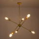 GloboStar® ZANE 00786 Μοντέρνο Φωτιστικό Οροφής Πολύφωτο Χρυσό Μεταλλικό Ράγα Φ70 x Y100cm GloboStar® ZANE 00786 Μοντέρνο Φωτιστικό Οροφής Πολύφωτο Χρυσό Μεταλλικό Ράγα Φ70 x Y100cm