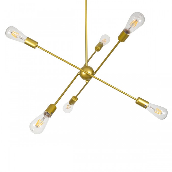 GloboStar® ZANE 00786 Μοντέρνο Φωτιστικό Οροφής Πολύφωτο Χρυσό Μεταλλικό Ράγα Φ70 x Y100cm GloboStar® ZANE 00786 Μοντέρνο Φωτιστικό Οροφής Πολύφωτο Χρυσό Μεταλλικό Ράγα Φ70 x Y100cm