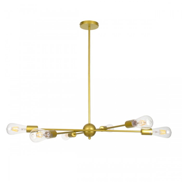 GloboStar® ZANE 00786 Μοντέρνο Φωτιστικό Οροφής Πολύφωτο Χρυσό Μεταλλικό Ράγα Φ70 x Y100cm GloboStar® ZANE 00786 Μοντέρνο Φωτιστικό Οροφής Πολύφωτο Χρυσό Μεταλλικό Ράγα Φ70 x Y100cm