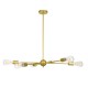 GloboStar® ZANE 00786 Μοντέρνο Φωτιστικό Οροφής Πολύφωτο Χρυσό Μεταλλικό Ράγα Φ70 x Y100cm GloboStar® ZANE 00786 Μοντέρνο Φωτιστικό Οροφής Πολύφωτο Χρυσό Μεταλλικό Ράγα Φ70 x Y100cm