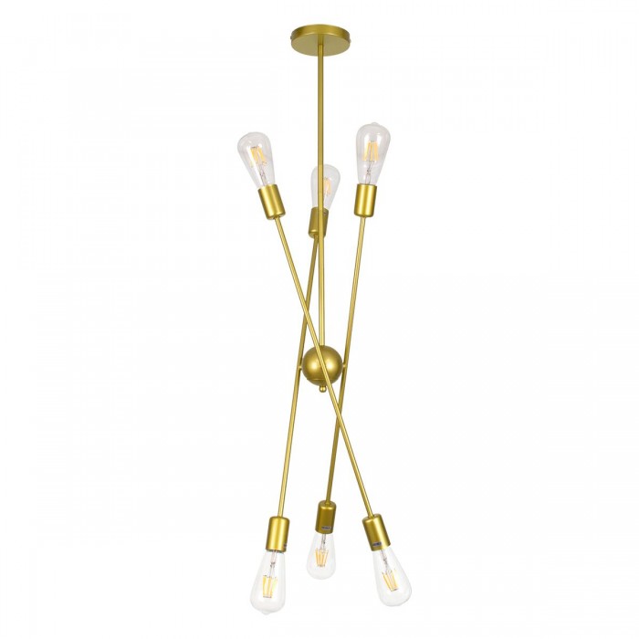 GloboStar® ZANE 00786 Μοντέρνο Φωτιστικό Οροφής Πολύφωτο Χρυσό Μεταλλικό Ράγα Φ70 x Y100cm GloboStar® ZANE 00786 Μοντέρνο Φωτιστικό Οροφής Πολύφωτο Χρυσό Μεταλλικό Ράγα Φ70 x Y100cm
