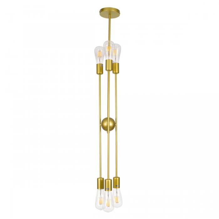 GloboStar® ZANE 00786 Μοντέρνο Φωτιστικό Οροφής Πολύφωτο Χρυσό Μεταλλικό Ράγα Φ70 x Y100cm GloboStar® ZANE 00786 Μοντέρνο Φωτιστικό Οροφής Πολύφωτο Χρυσό Μεταλλικό Ράγα Φ70 x Y100cm