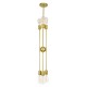 GloboStar® ZANE 00786 Μοντέρνο Φωτιστικό Οροφής Πολύφωτο Χρυσό Μεταλλικό Ράγα Φ70 x Y100cm GloboStar® ZANE 00786 Μοντέρνο Φωτιστικό Οροφής Πολύφωτο Χρυσό Μεταλλικό Ράγα Φ70 x Y100cm
