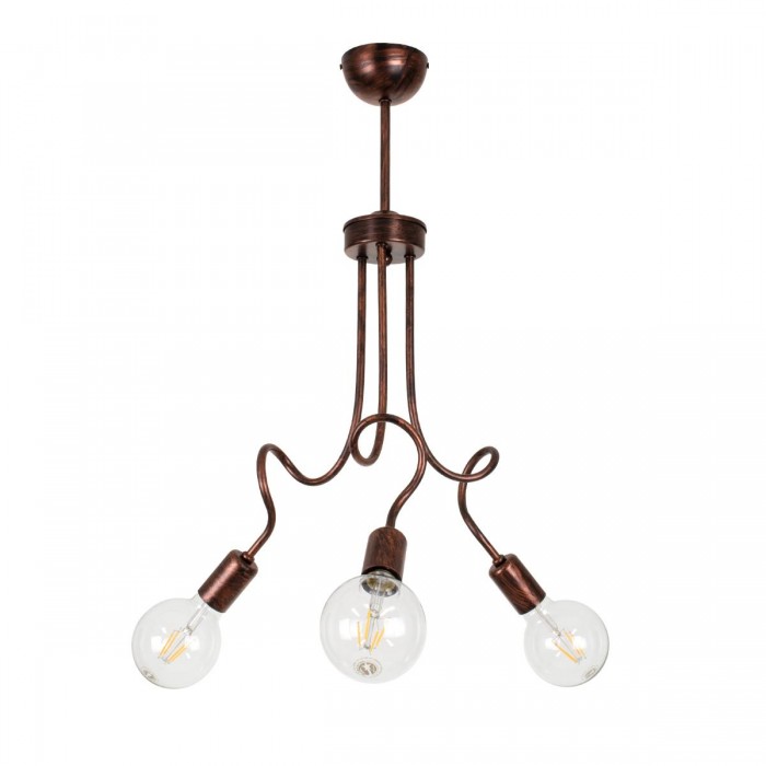 GloboStar® ASPECT 00788 Μοντέρνο Φωτιστικό Οροφής Τρίφωτο Χάλκινο Μεταλλικό Πλέγμα Φ42 x Y60cm GloboStar® ASPECT 00788 Μοντέρνο Φωτιστικό Οροφής Τρίφωτο Χάλκινο Μεταλλικό Πλέγμα Φ42 x Y60cm
