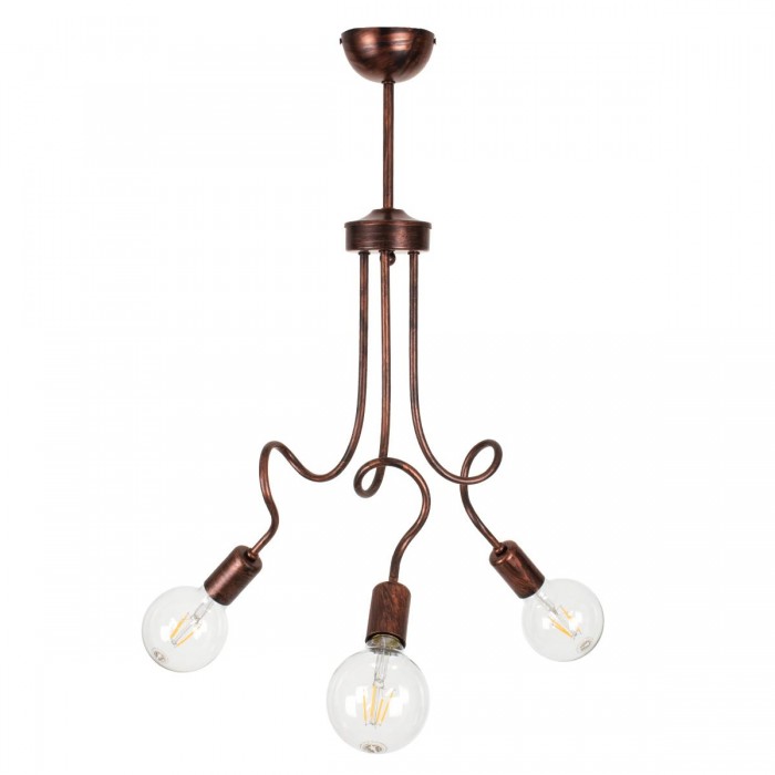 GloboStar® ASPECT 00788 Μοντέρνο Φωτιστικό Οροφής Τρίφωτο Χάλκινο Μεταλλικό Πλέγμα Φ42 x Y60cm GloboStar® ASPECT 00788 Μοντέρνο Φωτιστικό Οροφής Τρίφωτο Χάλκινο Μεταλλικό Πλέγμα Φ42 x Y60cm