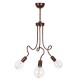 GloboStar® ASPECT 00788 Μοντέρνο Φωτιστικό Οροφής Τρίφωτο Χάλκινο Μεταλλικό Πλέγμα Φ42 x Y60cm GloboStar® ASPECT 00788 Μοντέρνο Φωτιστικό Οροφής Τρίφωτο Χάλκινο Μεταλλικό Πλέγμα Φ42 x Y60cm