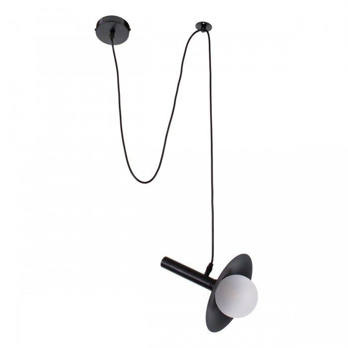 GloboStar® CELEST 00789 Μοντέρνο Μεταλλικό Κρεμαστό Φωτιστικό Οροφής Ανάρτηση Μονόφωτο 1 x G9 Μαύρο με Λευκό Γυαλί Φ20 x Y26.5cm GloboStar® CELEST 00789 Μοντέρνο Μεταλλικό Κρεμαστό Φωτιστικό Οροφής Ανάρτηση Μονόφωτο 1 x G9 Μαύρο με Λευκό Γυαλί Φ20 x Y26.5cm