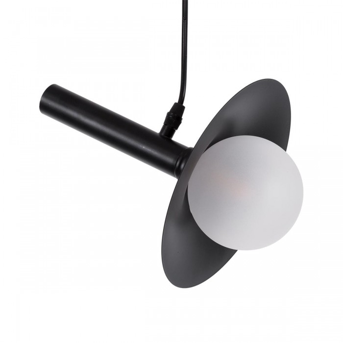 GloboStar® CELEST 00789 Μοντέρνο Μεταλλικό Κρεμαστό Φωτιστικό Οροφής Ανάρτηση Μονόφωτο 1 x G9 Μαύρο με Λευκό Γυαλί Φ20 x Y26.5cm GloboStar® CELEST 00789 Μοντέρνο Μεταλλικό Κρεμαστό Φωτιστικό Οροφής Ανάρτηση Μονόφωτο 1 x G9 Μαύρο με Λευκό Γυαλί Φ20 x Y26.5cm