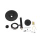 GloboStar® CELEST 00789 Μοντέρνο Μεταλλικό Κρεμαστό Φωτιστικό Οροφής Ανάρτηση Μονόφωτο 1 x G9 Μαύρο με Λευκό Γυαλί Φ20 x Y26.5cm GloboStar® CELEST 00789 Μοντέρνο Μεταλλικό Κρεμαστό Φωτιστικό Οροφής Ανάρτηση Μονόφωτο 1 x G9 Μαύρο με Λευκό Γυαλί Φ20 x Y26.5cm