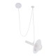 GloboStar® CELEST 00790 Μοντέρνο Μεταλλικό Κρεμαστό Φωτιστικό Οροφής Ανάρτηση Μονόφωτο 1 x G9 Λευκό με Λευκό Γυαλί Φ20 x Y26.5cm GloboStar® CELEST 00790 Μοντέρνο Μεταλλικό Κρεμαστό Φωτιστικό Οροφής Ανάρτηση Μονόφωτο 1 x G9 Λευκό με Λευκό Γυαλί Φ20 x Y26.5cm