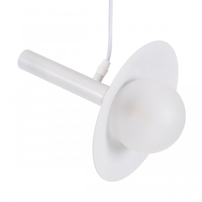 GloboStar® CELEST 00790 Μοντέρνο Μεταλλικό Κρεμαστό Φωτιστικό Οροφής Ανάρτηση Μονόφωτο 1 x G9 Λευκό με Λευκό Γυαλί Φ20 x Y26.5cm GloboStar® CELEST 00790 Μοντέρνο Μεταλλικό Κρεμαστό Φωτιστικό Οροφής Ανάρτηση Μονόφωτο 1 x G9 Λευκό με Λευκό Γυαλί Φ20 x Y26.5cm