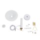 GloboStar® CELEST 00790 Μοντέρνο Μεταλλικό Κρεμαστό Φωτιστικό Οροφής Ανάρτηση Μονόφωτο 1 x G9 Λευκό με Λευκό Γυαλί Φ20 x Y26.5cm GloboStar® CELEST 00790 Μοντέρνο Μεταλλικό Κρεμαστό Φωτιστικό Οροφής Ανάρτηση Μονόφωτο 1 x G9 Λευκό με Λευκό Γυαλί Φ20 x Y26.5cm