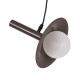 GloboStar® CELEST 00791 Μοντέρνο Μεταλλικό Κρεμαστό Φωτιστικό Οροφής Ανάρτηση Μονόφωτο 1 x G9 Καφέ με Λευκό Γυαλί Φ20 x Y26.5cm GloboStar® CELEST 00791 Μοντέρνο Μεταλλικό Κρεμαστό Φωτιστικό Οροφής Ανάρτηση Μονόφωτο 1 x G9 Καφέ με Λευκό Γυαλί Φ20 x Y26.5cm